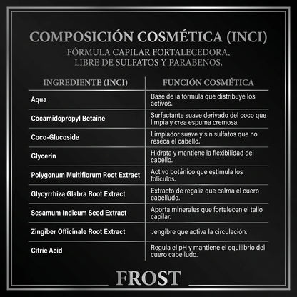 Frost™ Shampoo Anticaída y Crecimiento